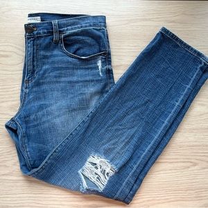 Banana Republic Distressed Boyfriend Jean Women’s sz 29 Medium Wash Blue